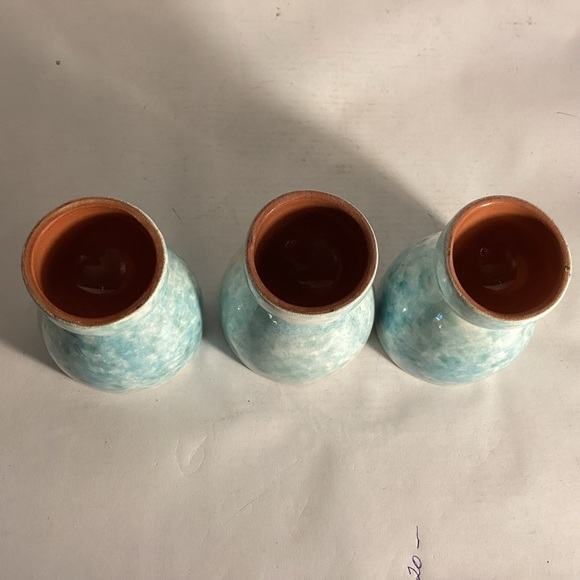 Set of3 Stangl pottery egg cups, sponge ware - Picture 5 of 6